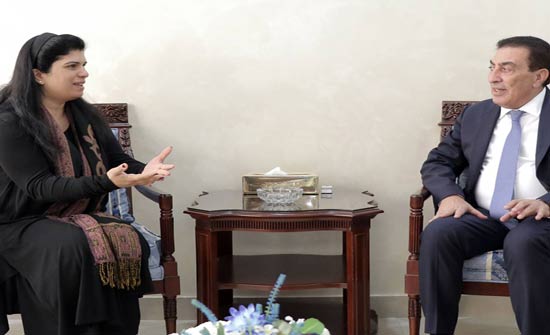 الأميرة سمية تبحث والطراونة قانون الجامعات الأردنية