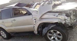 (4) إصابات اثر حادث تدهور مركبة