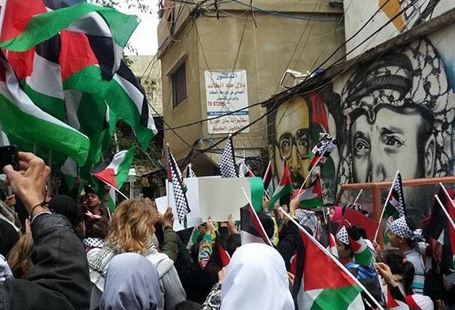 لبنان: مسيرات احتجاجية بالمخيمات الفلسطينية على نقل السفارة الاميركية للقدس