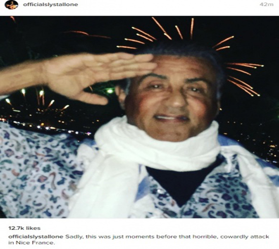 بالصور - نجوم عرب وعالميون نجوا من اعتداء نيس حيث كان سيلفستر ستالون.. اليكم التفاصيل