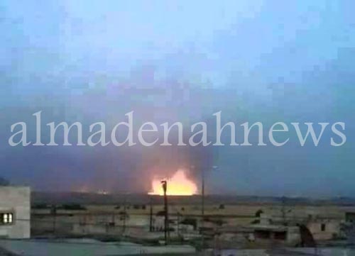 بالصور : قذائف سورية على الرمثا وانفجار احداها