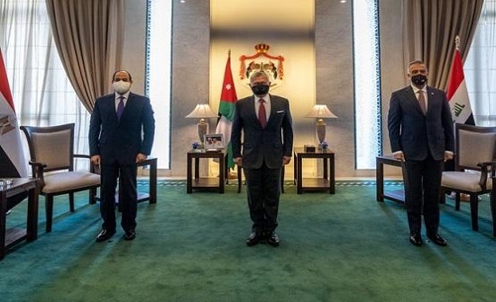 الملك: اللقاء الاردني المصري العراقي اليوم نموذج للتصدي للأزمات الملك: اللقاء الاردني المصري العراقي اليوم نموذج للتصدي للأزمات