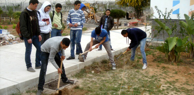 حملة بيئية تطوعية بمركز شباب راسون