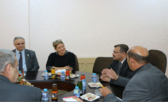 الشريفة سره بنت غازي تزور كلية معان الجامعية