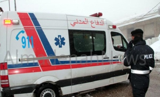 بسبب الظروف الجوية ... اجراء عملية ولادة لسيدة في سيارة اسعاف بإربد بسبب الظروف الجوية ... اجراء عملية ولادة لسيدة في سيارة اسعاف بإربد