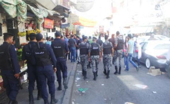 حملة أمنية في الوسط التجاري بالزرقاء
