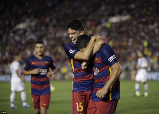 صور وفيديو|سواريز يقود برشلونة لتجاوز غالاكسي الأمريكي ودياً