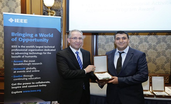 تكريم الفرع الطلابيIEEE  في جامعة الاميرة سمية للتكنولوجيا