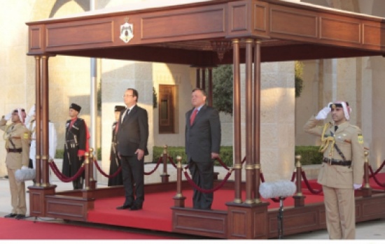 قمة أردنية فرنسية في عمان