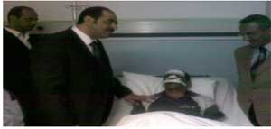 وزير الشؤون البلدية الدكتور حازم قشوع يزور مستشفى الأمير حمزة 