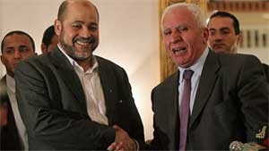 توقيع اتفاق المصالحة بين فتح وحماس في القاهرة 