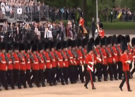 سقوط جندي مغمى عليه خلال إحتفال عسكري