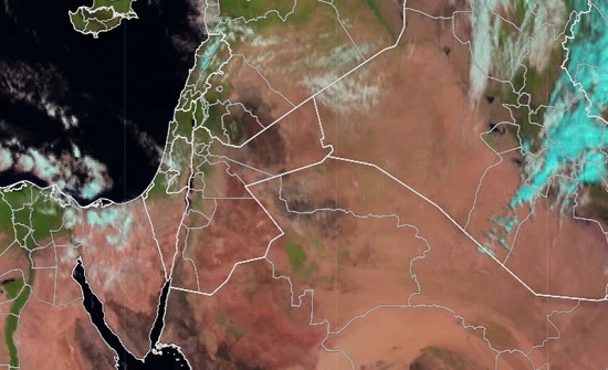 ربيع الأردن يظهر بوضوح عبر صور الأقمار الاصطناعية