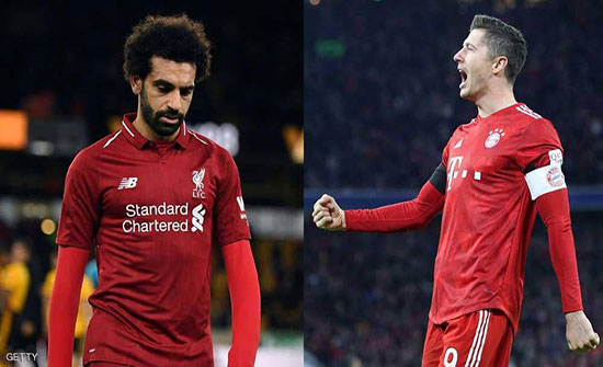 قبل الصدام المرتقب.. ماذا تقول الأرقام عن صلاح وليفاندوفسكي؟ قبل الصدام المرتقب.. ماذا تقول الأرقام عن صلاح وليفاندوفسكي؟