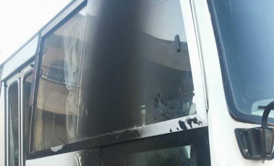 مجهول يحرق حافلة ركاب " اربد كفرنجة " .. والامن يحقق مجهول يحرق حافلة ركاب " اربد كفرنجة " .. والامن يحقق