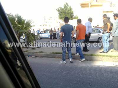 حادث سير مروع على طريق ابو نصير 