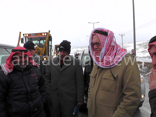 بالفيديو والصور : وزير الاشغال في جرش