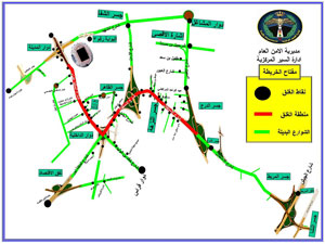 خارطة الطرق البديلة للشوارع المغلقة يوم الاستقلال