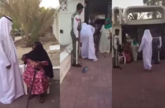 وزير إماراتي يعتذر إلى سيدة مسنة