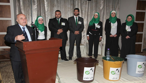 بدران يرعى حفل اطلاق مبادرة لتدوير النفايات طلبة جامعة البترا