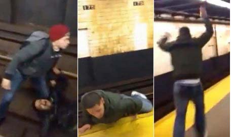 علق على سكة الحديد !