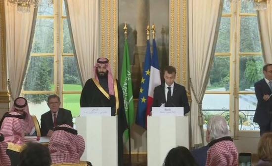 ماكرون: نشترك مع السعودية بالتصدي لتوسع إيران بالمنطقة ماكرون: نشترك مع السعودية بالتصدي لتوسع إيران بالمنطقة