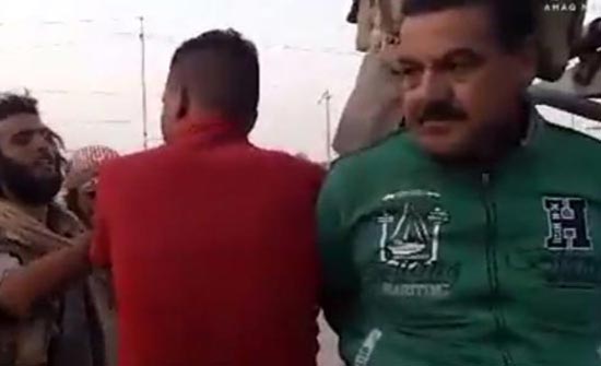 صوره : تنظيم الدولة يعرض أسرى للجيش العراقي في الرمادي