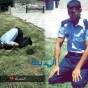 الشرطي العدوان خلال أداءه الصلاة في المدينة الطبية