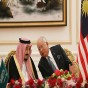 الملك سلمان ورئيس الوزراء الماليزي نجيب رزاق