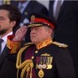 جلالة الملك عبد الله الثاني وولي العهد الامير الحسين خلال احتفالية " استعراض العلم "
