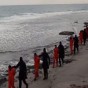 صورة من تسجيل نشره تنظيم الدولة عن الأقباط المصريين في ليبيا