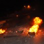 احراق اطارات في الشارع بمنطقة البارحة - ارشيفية