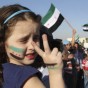 لاجئون سوريون امام سفارة بلادهم في عمان - صورة ارشيفية