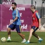 توران خلال تدريبات برشلونة