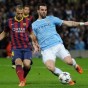 من لقاء مان سيتي وبرشلونة