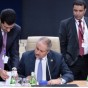 ناصر جودة خلال قمة الناتو