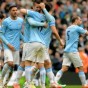 فرحة لاعبي مانشستر سيتي