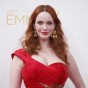 كريستينا هندريكس نجمة مسلسل ماد مين في حفل جوائز ايمي بكاليفورنيا
