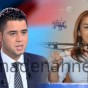 رئيسة شبيبة حزب الاصالة والمعاصرة " نجوى كوكوس والصحفي الرياضي من أصل أردني نوفل العوالمة