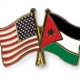 علم الأردن وعلم أمريكا