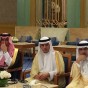 وزير الخارجية السعودي عادل الجبير خلال اجتماعه برؤساء تحرير الصحف المصرية الاحد