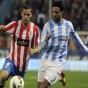 جانب من لقاء ملقة واتلتيكو