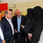 الملقي خلال زيارته لسوقي المؤسسة الاستهلاكية المدنية في عين غزال وراس العين