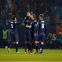 فرحة لاعبي باريس سان جيرمان بالفوز عقب اللقاء