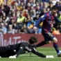 لقطة من مباراة برشلونة وفايكانو