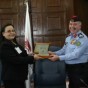 مدير الإدارة الملكية لحماية البيئة العميد بسام ومدير عام مؤسسة الضمان الاجتماعي ناديا الروابدة