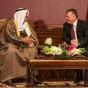 جانب من لقاء جلالة الملك عبدالله الثاني وأخوه سمو الشيخ صباح الأحمد الجابر الصباح، أمير دولة الكويت