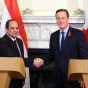 الرئيس المصري عبد الفتاح السيسي ورئيس الوزراء البريطاني ديفيد كاميرون - ارشيف