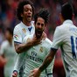 فرحة لاعبو ريال مدريد بعد تسيجل أيسكو الهدف الثالث