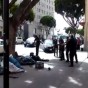 مقطع من الفيديو لحظة قتل المشرد من قبل الشرطي